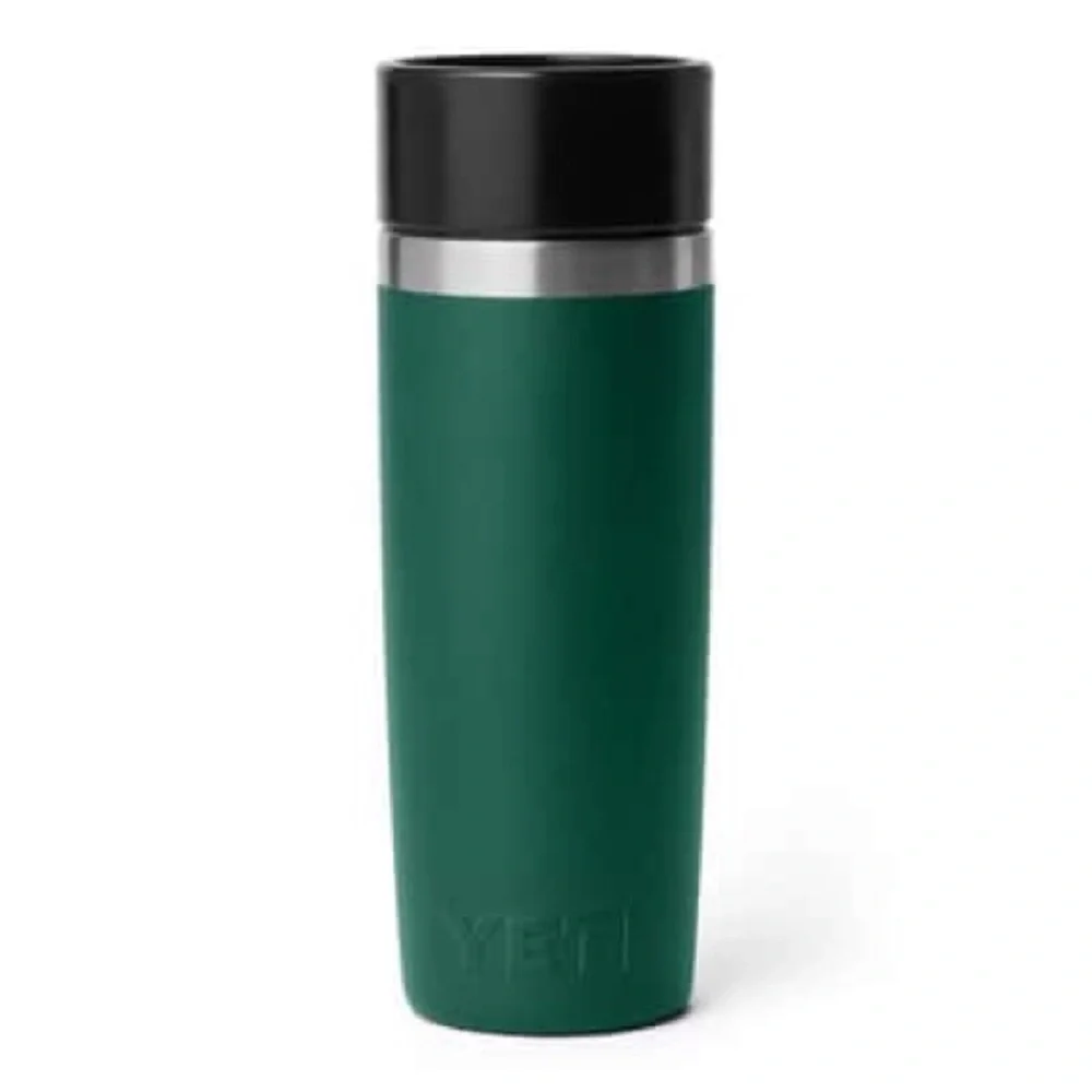 YETI Rambler 16 oz Black Forest Green Travel Cup BPA Free Bottle Hotshot Cap - Picture 10 of 15